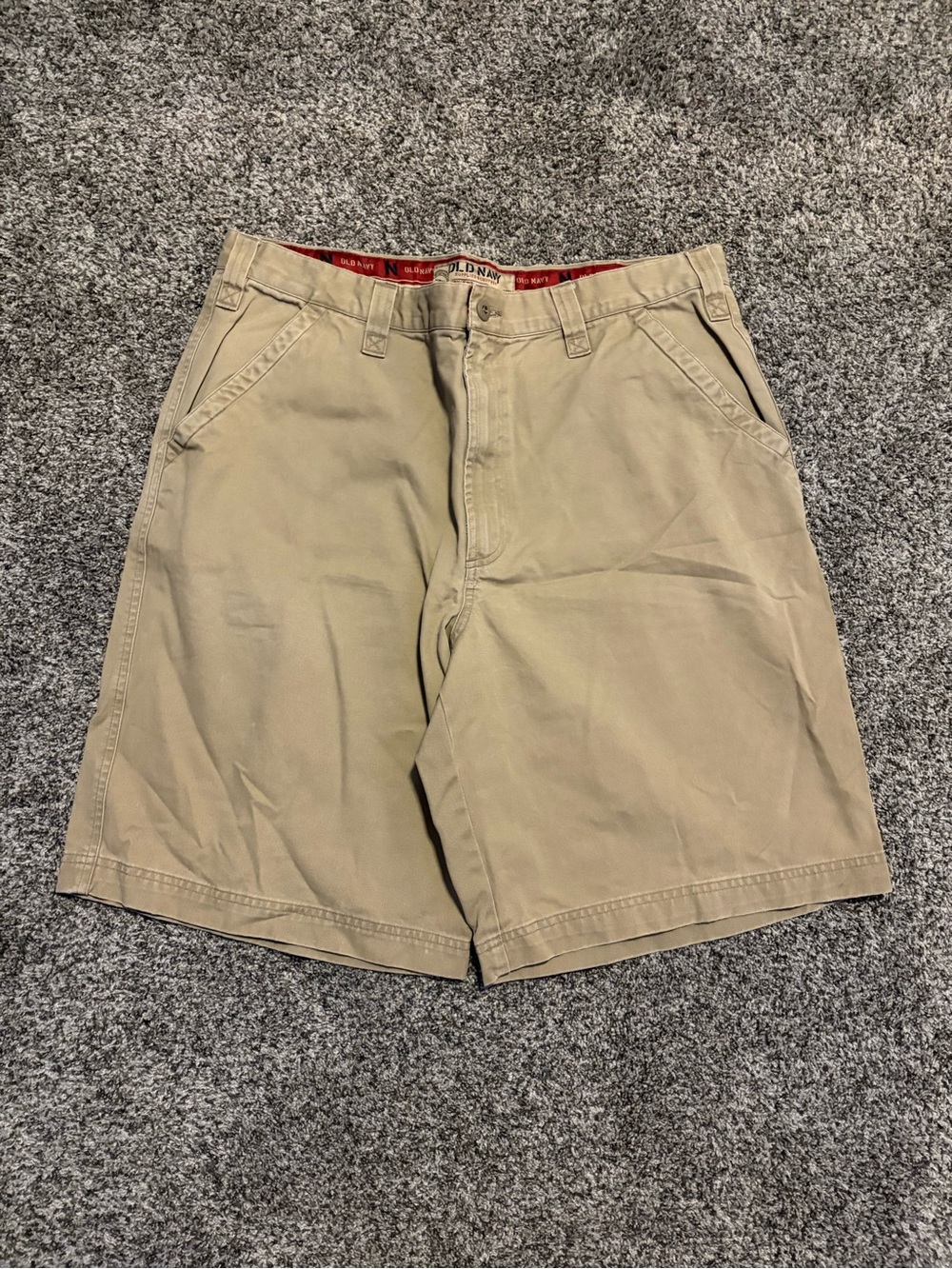 Men's Khaki Shorts - Baggy Fit